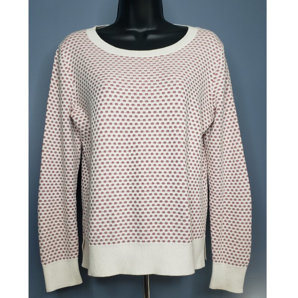 LOFT BY ANN TAYLOR EMBROIDERED SWEATER - SIZE MEDIUM